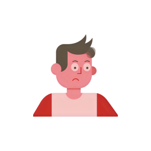 Worried business owner illustration